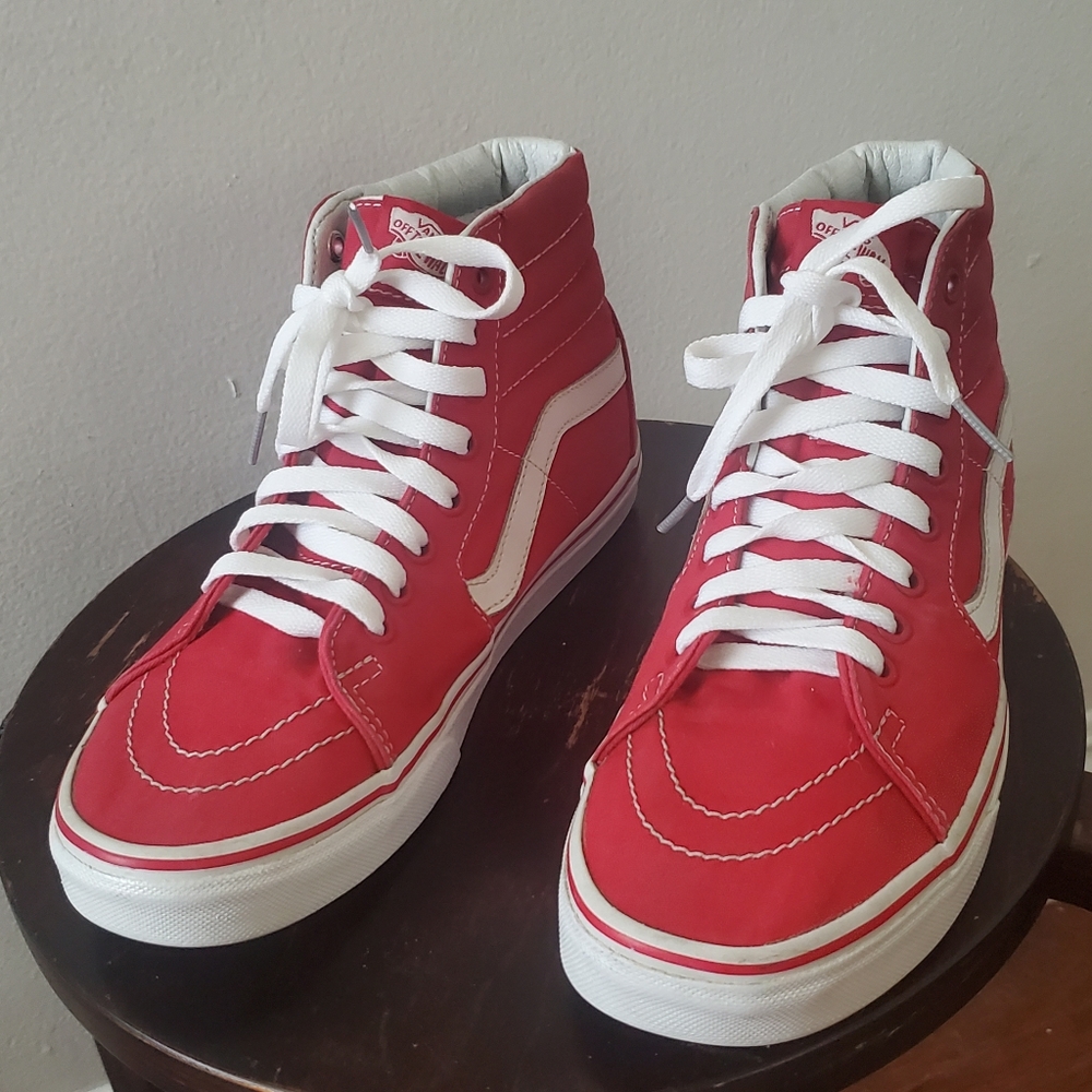 red vans hightops